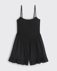 A&F Sydney Smocked Dipped-Waist Romper