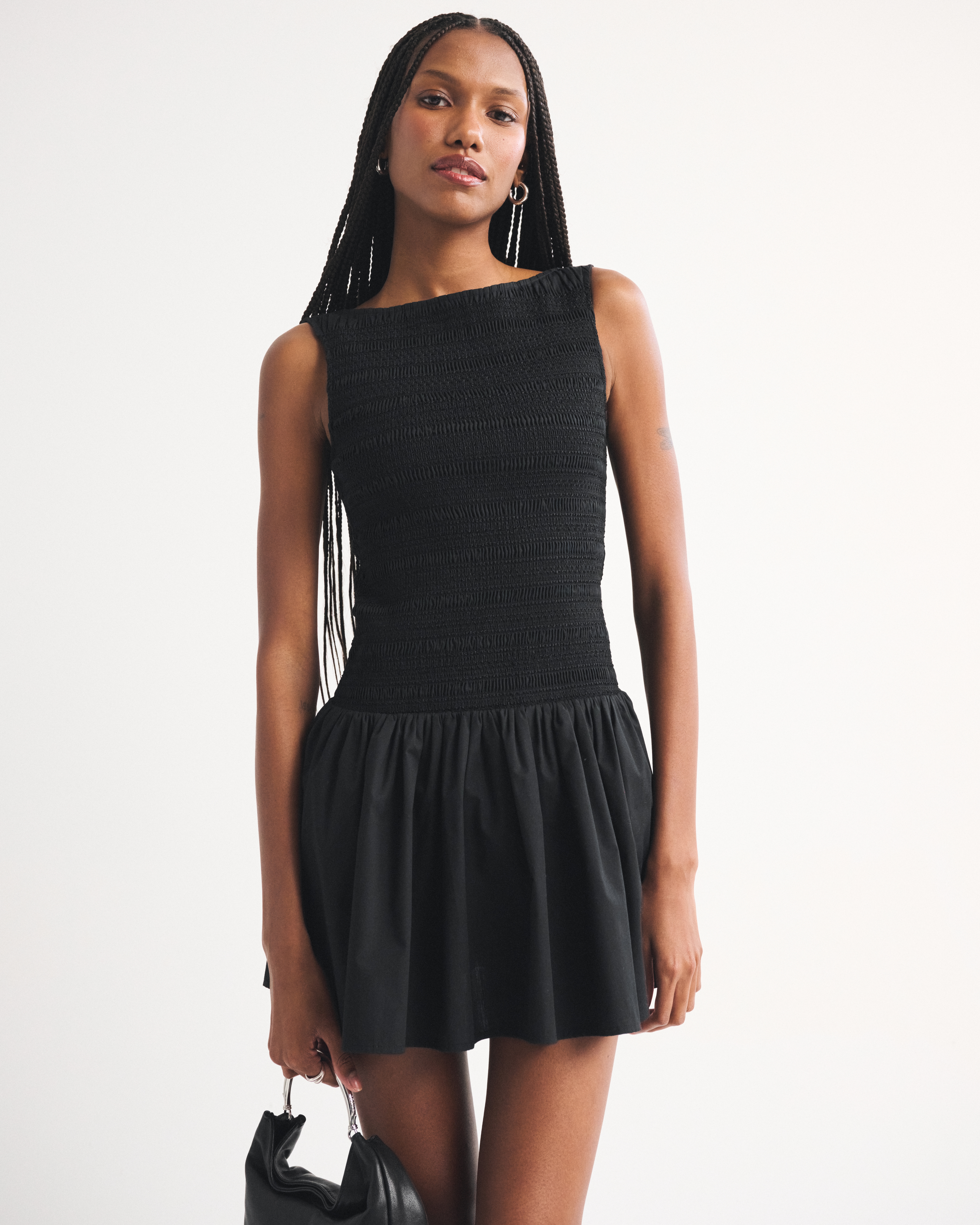 Женские юбки Abercrombie & Fitch A&F Sydney Smocked Slash Skort — фото 2