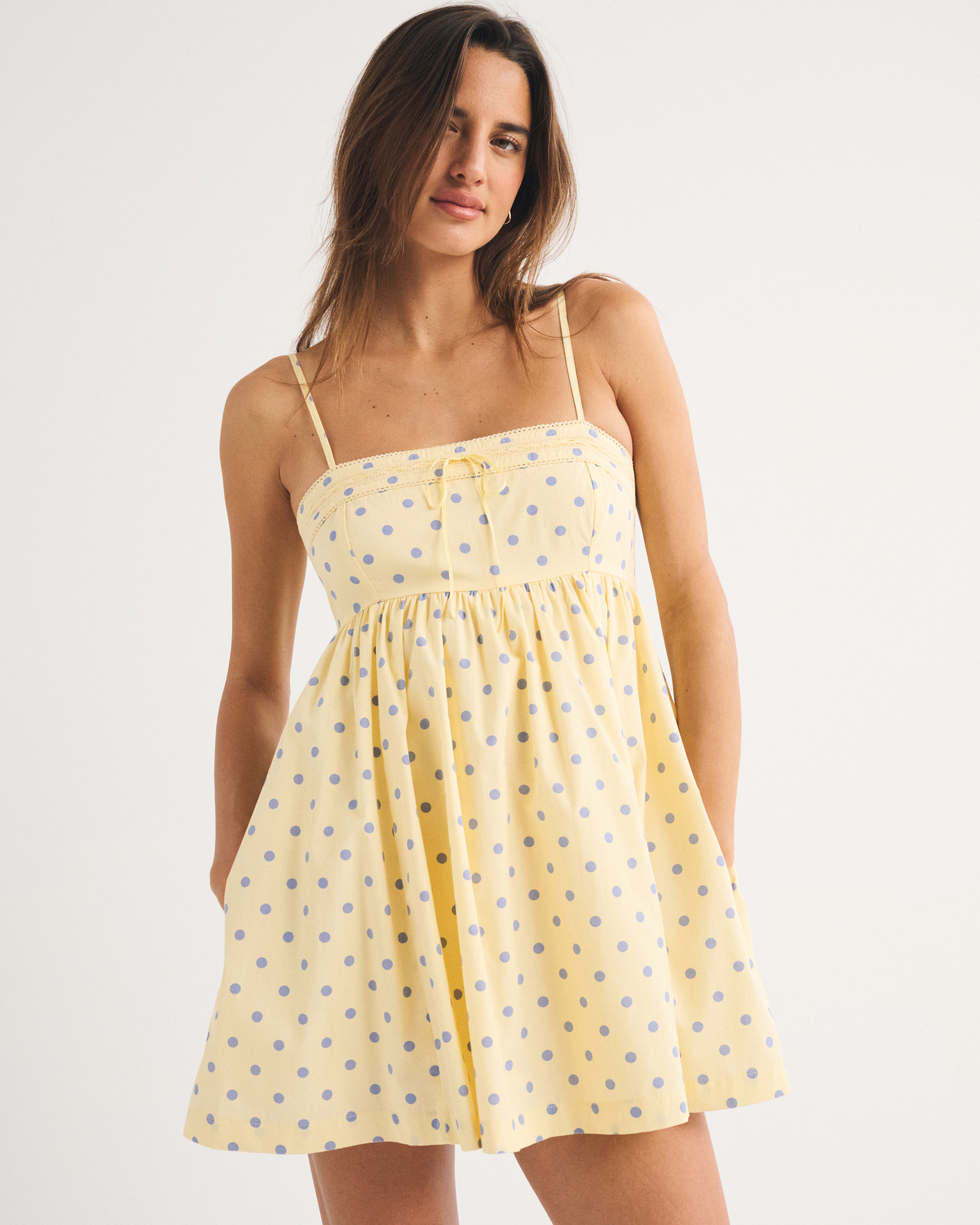 A&F Emerson Babydoll Skort - Fiery Red