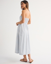 the a&f emerson strapless slim maxi dress Women's The A&F Emerson Strapless Slim Maxi Dress in Pearl | Size XL PETITE