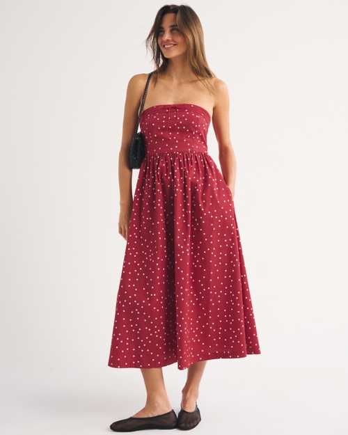 A&F Emerson Strapless Midi Dress