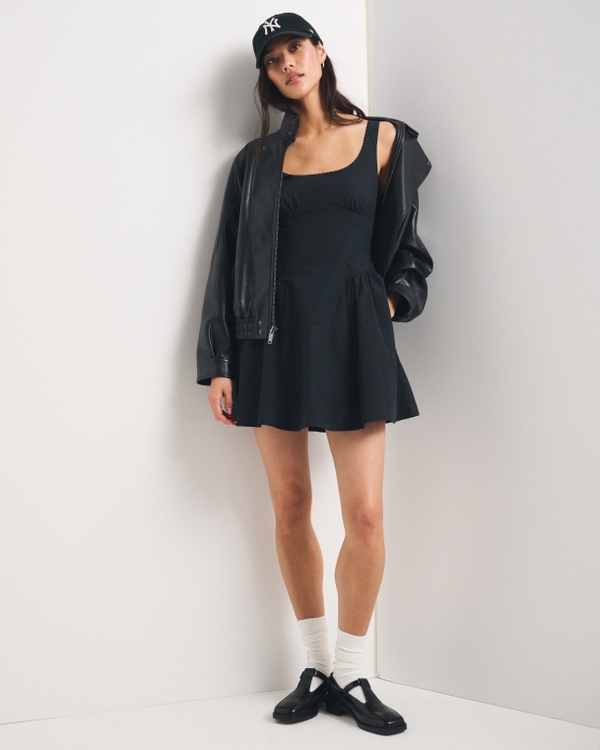 A&F Dylan Bra-Free Mini Dress, Black view 1