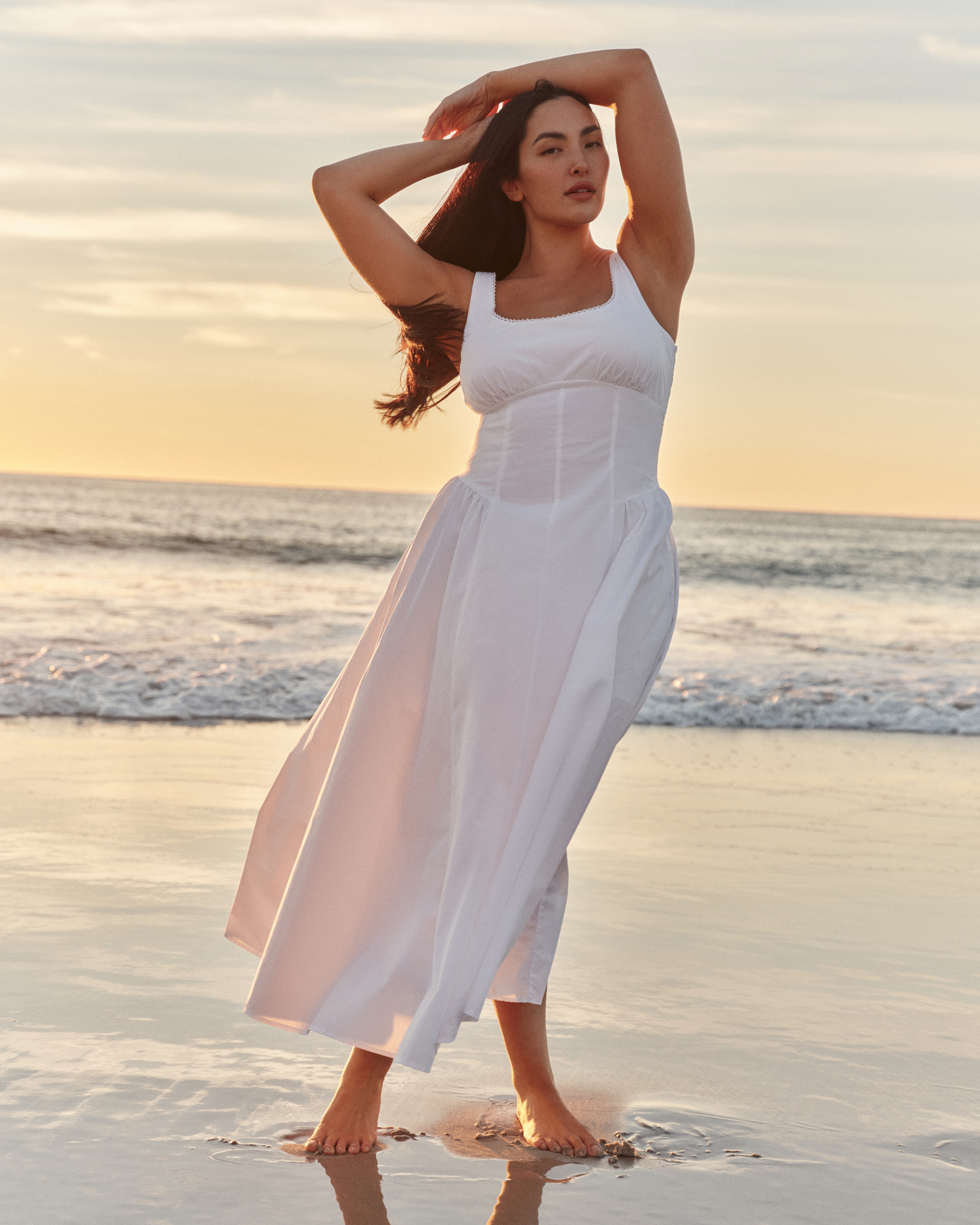 A&F Dylan Bra-Free Midi Dress - Navy