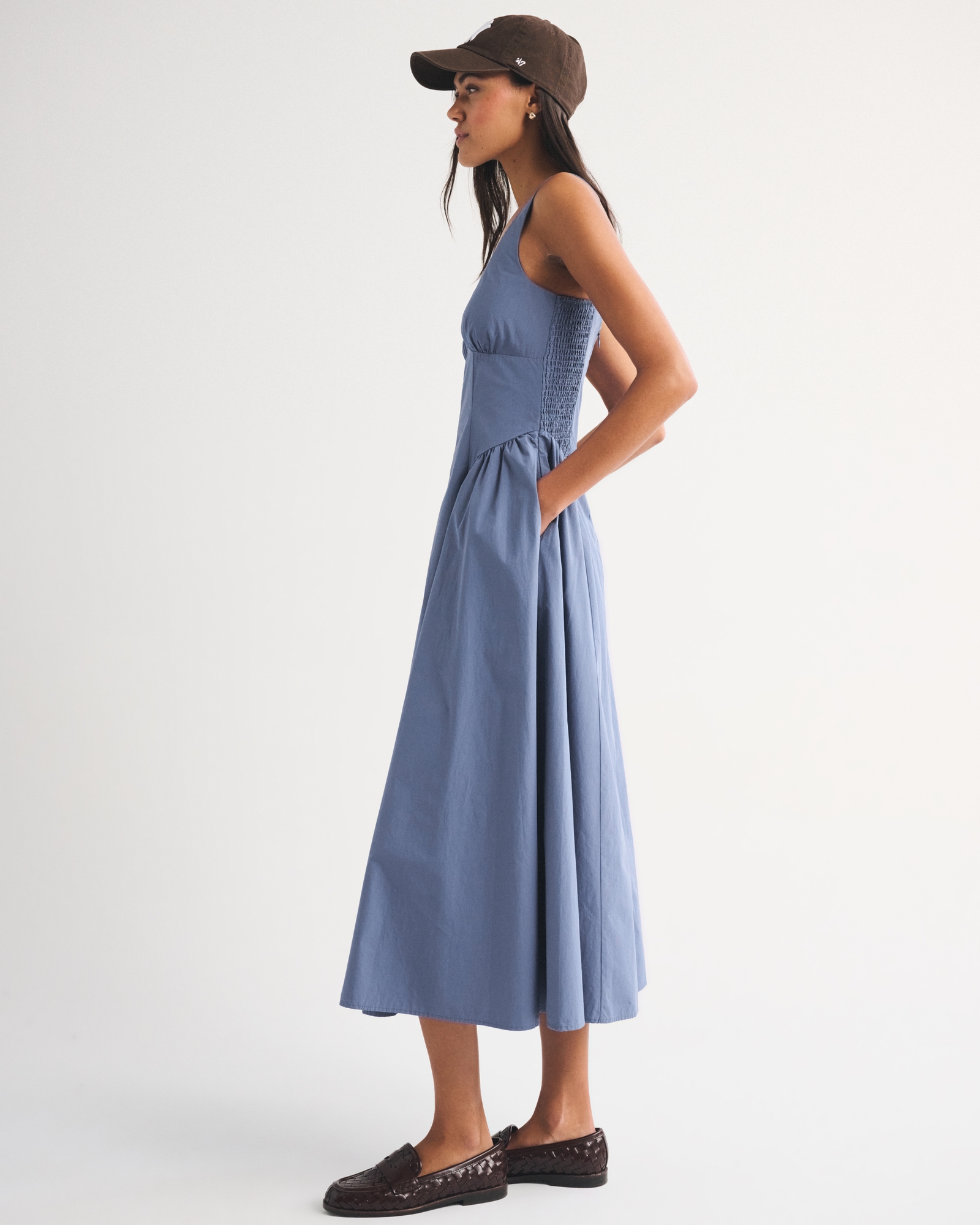Abercrombie & Fitch A&F Bra-Free Dylan Midi Dress | The Summit