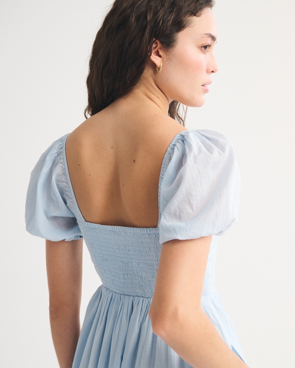 Women's A&F Emerson Puff Sleeve Midi Dress