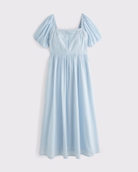 A&F Emerson Puff Sleeve Midi Dress