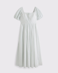 A&F Emerson Puff Sleeve Midi Dress