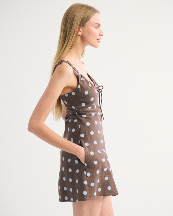 na-kd brown dress Rent Na-Kd X Mimi Ar Mini Dress In Brown Glitter main image 1