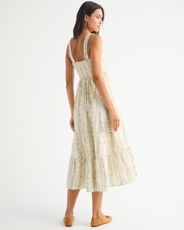 A&F Sydney Smocked Convertible Midi Dress