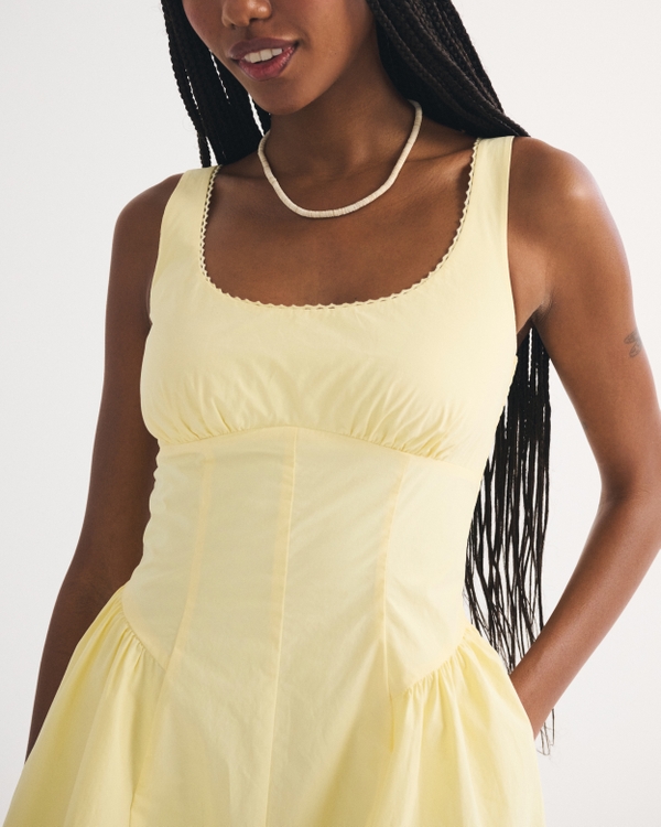 Women's 100% Cotton A&F Bra-Free Dylan Mini Dress | Women's