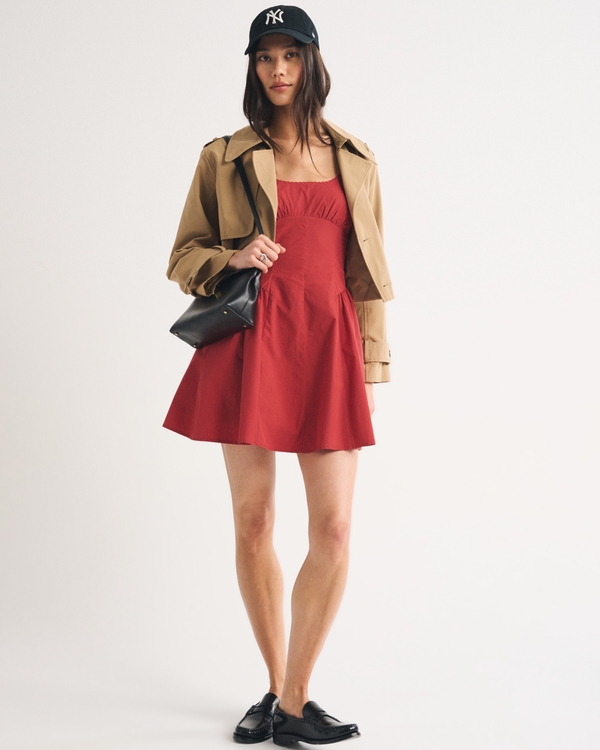 A&F Dylan Bra-Free Mini Dress, Fiery Red view 2