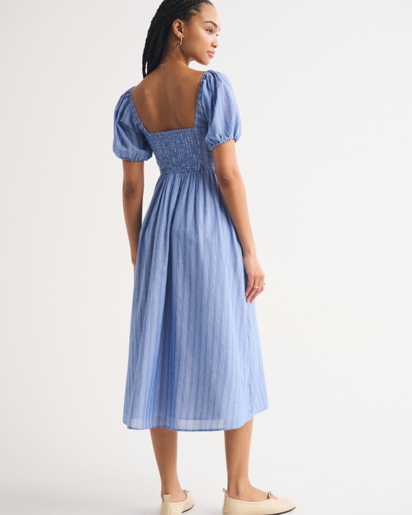 A&F Emerson Puff Sleeve Midi Dress