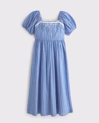 A&F Emerson Puff Sleeve Midi Dress