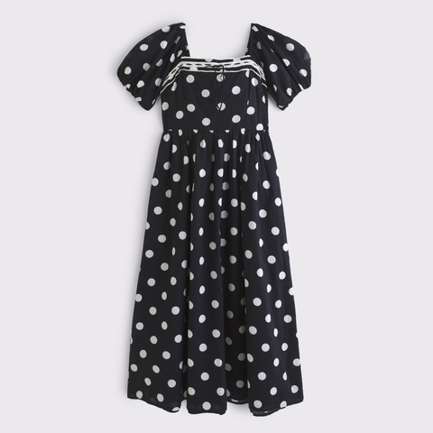 Женские платья Abercrombie & Fitch A&F Emerson Puff Sleeve Midi Dress