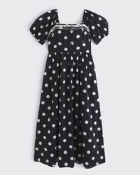A&F Emerson Puff Sleeve Midi Dress