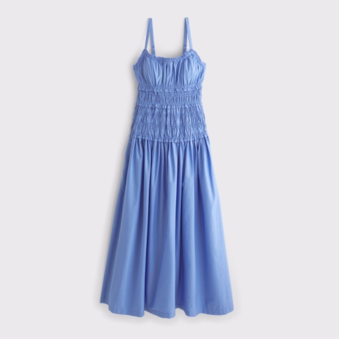 Женские платья Abercrombie & Fitch Bra-Free Smocked Drop-Waist Maxi Dress