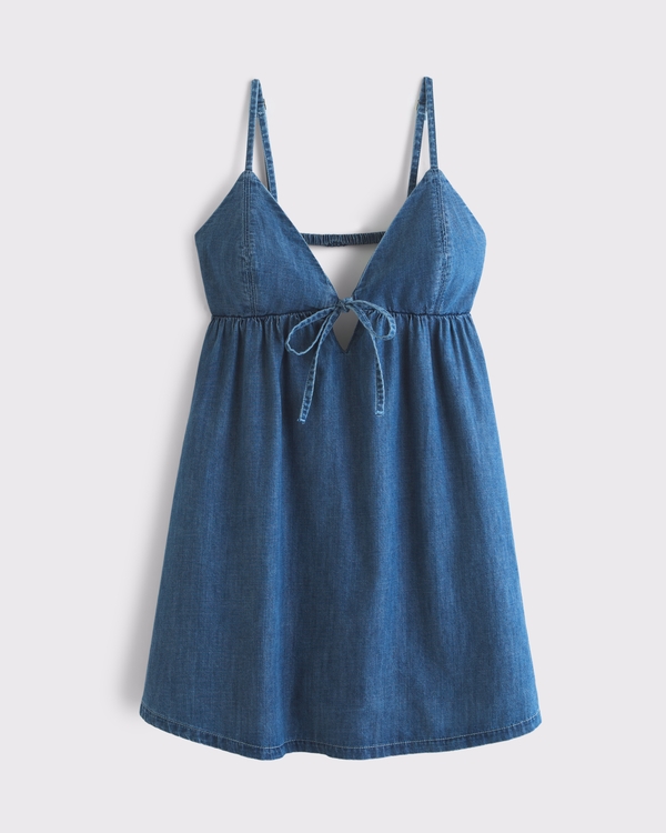 blue skort dress Milly Women's Haddy Pleated Dress - Blue - Size 12 main image 1
