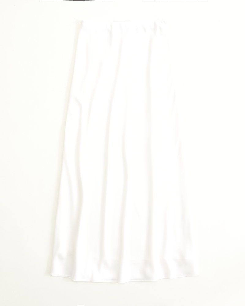 High Rise Satin Maxi Set Skirt