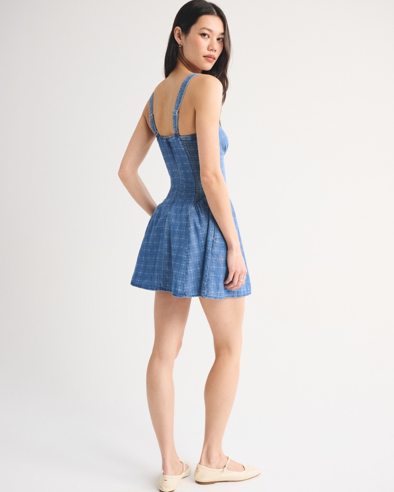 A&F Bra-Free Dylan Chambray Mini Dress - thumbnail 6