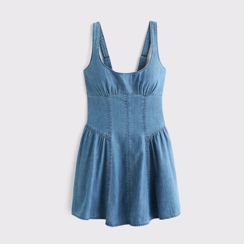 Женские платья Abercrombie & Fitch A&F Bra-Free Dylan Chambray Mini Dress