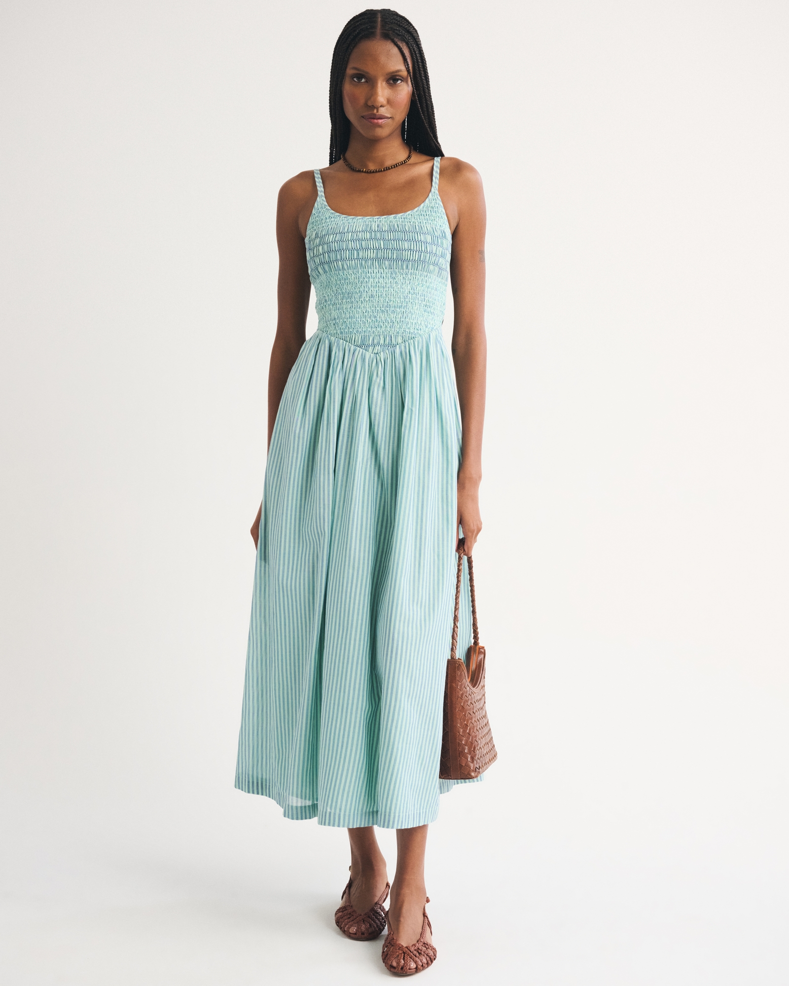 classic smocked maxi dress Aurora Smocked Maxi Dress