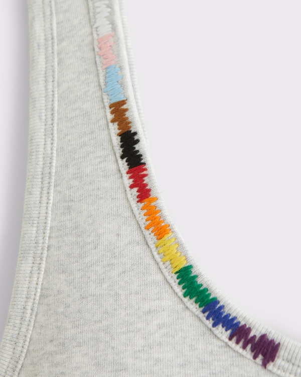 Pride Bra-Free Knit Mini Dress, Heather Gray view 2