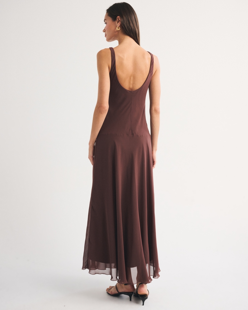Bra-Free Embellished Scoop Neck Maxi Dress - thumbnail 4