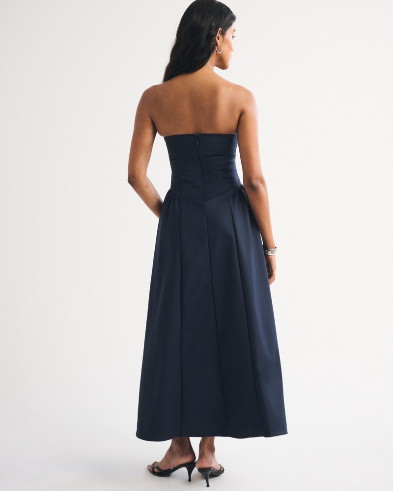 Bra-Free Strapless Dipped-Waist Maxi Dress - thumbnail 8