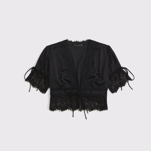 Женские топы Abercrombie & Fitch Lace-Trim Set Top