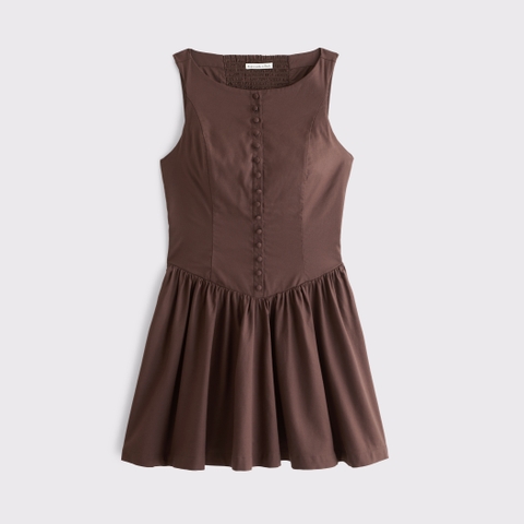 Женские платья Abercrombie & Fitch High Neck Button Through Mini Dress