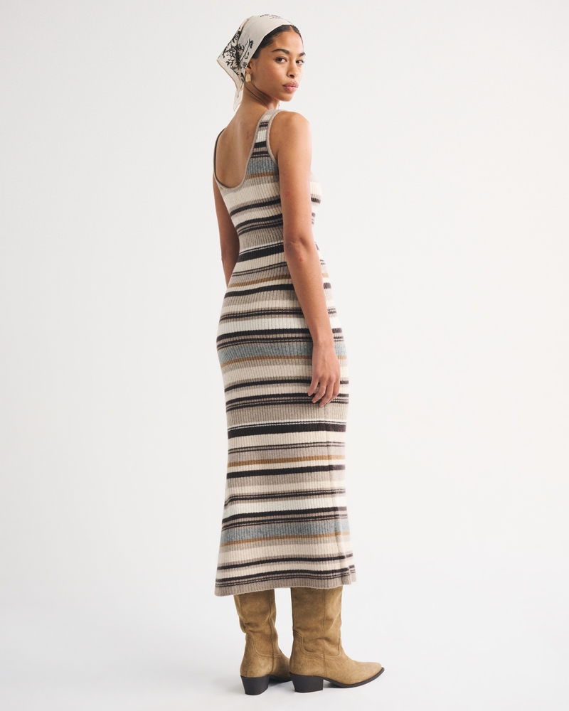 Merino Wool-Blend Scoop Neck Maxi Sweater Dress - thumbnail 5