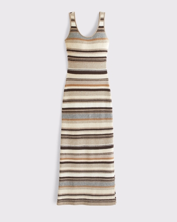 ABERCROMBIE & FITCH Women's Merino Wool-Blend Scoop Neck Maxi Sweater Dress | Women's New Arrivals | Abercrombie.com