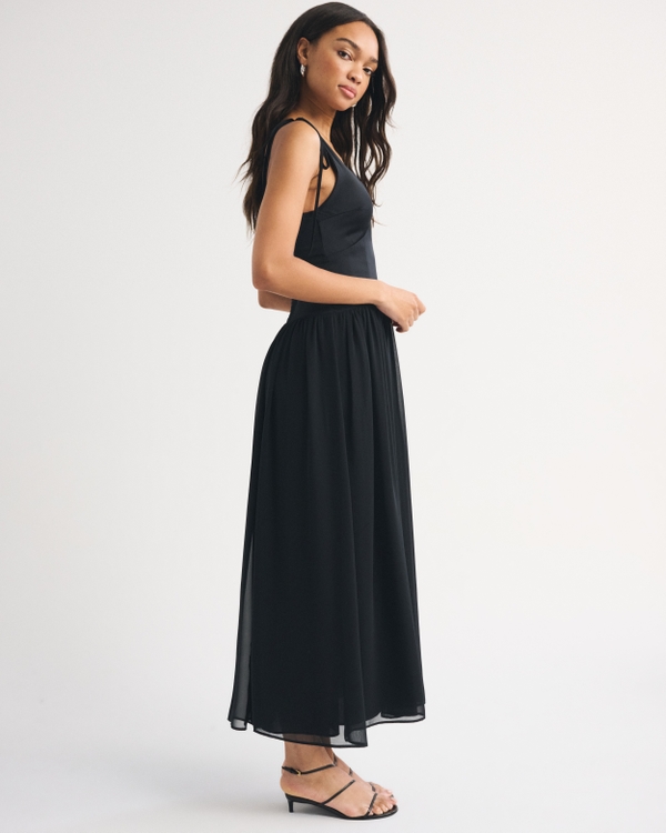 abercrombie dress black Maxi Dresses for Women | Full Length Size:50 Short