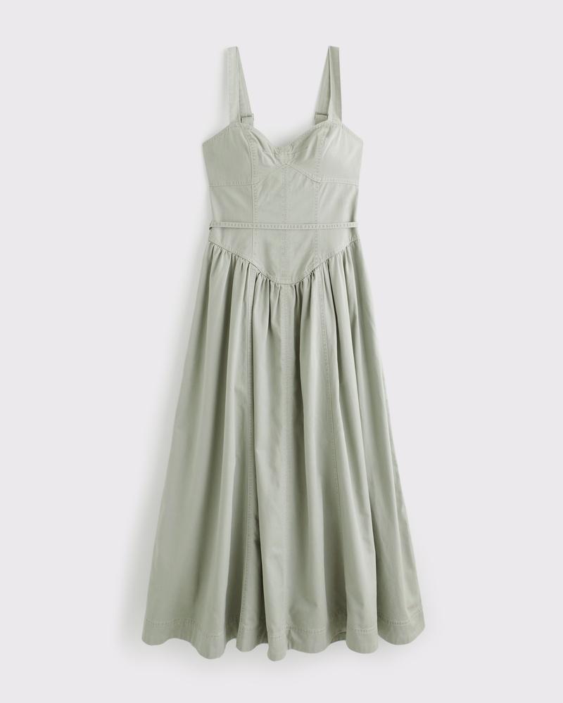 caldasi midi dress Cecilia Midi Dress Blue Textured Dupioni Light Blue / L