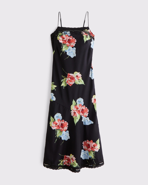 Women's Cotton-Silk Blend Cutwork Slip Dress | Women's Dresses & Jumpsuits  | Abercrombie.com