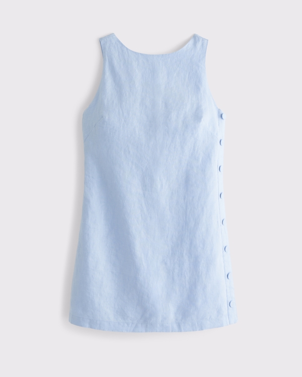 linen a line shift dress The Shift Dress in Stretch Linen