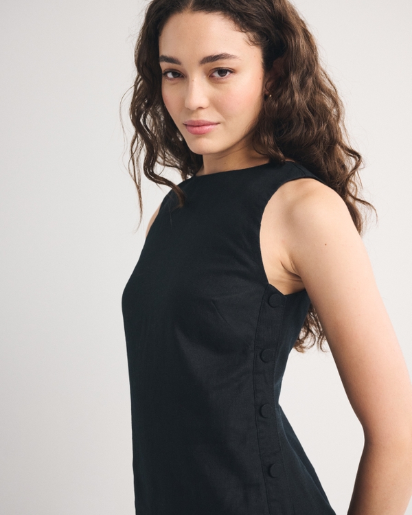 Women's 100% Linen Shift Mini Dress | Women's Dresses & Jumpsuits |  Abercrombie.com