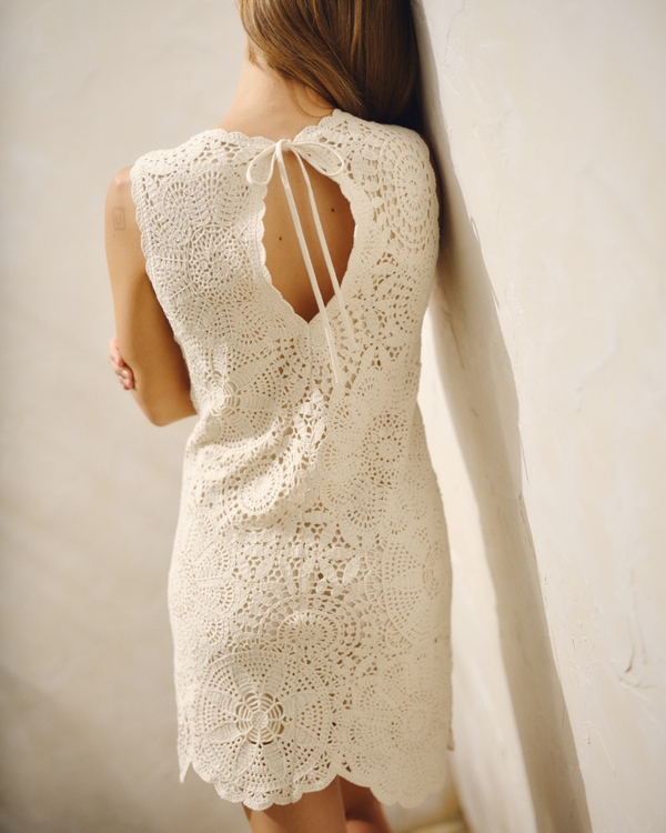 Women's Open-Back Crochet Mini Dress | Women's Dresses & Jumpsuits |  Abercrombie.com