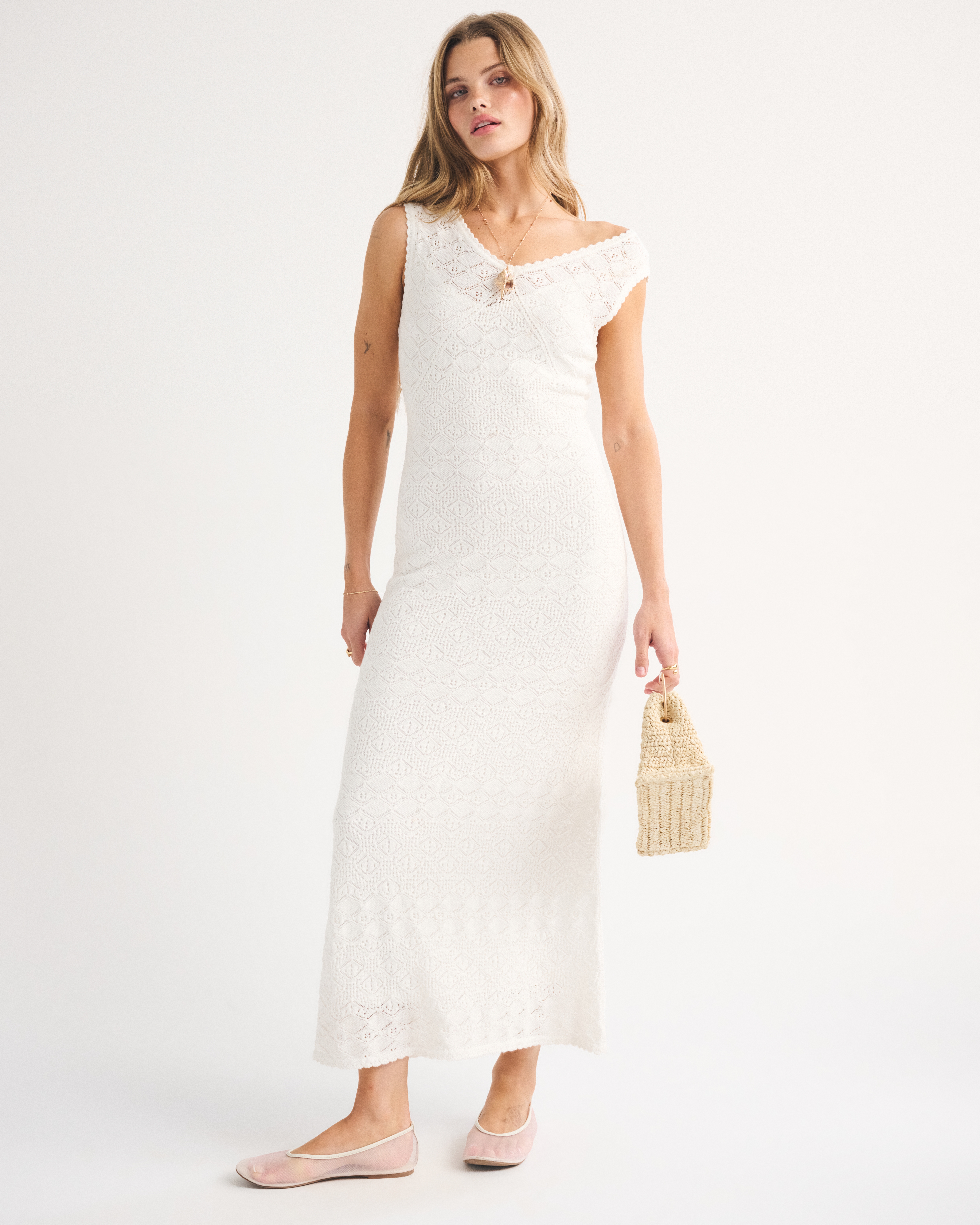 Женские платья Abercrombie & Fitch Pointelle Maxi Dress — фото 3
