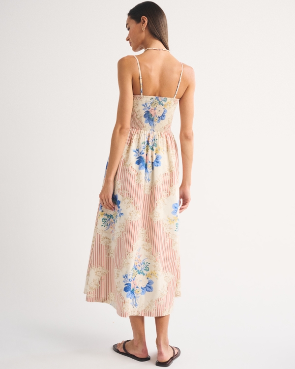 abercrombie smocked bodice easy maxi dress Abercrombie & Fitch