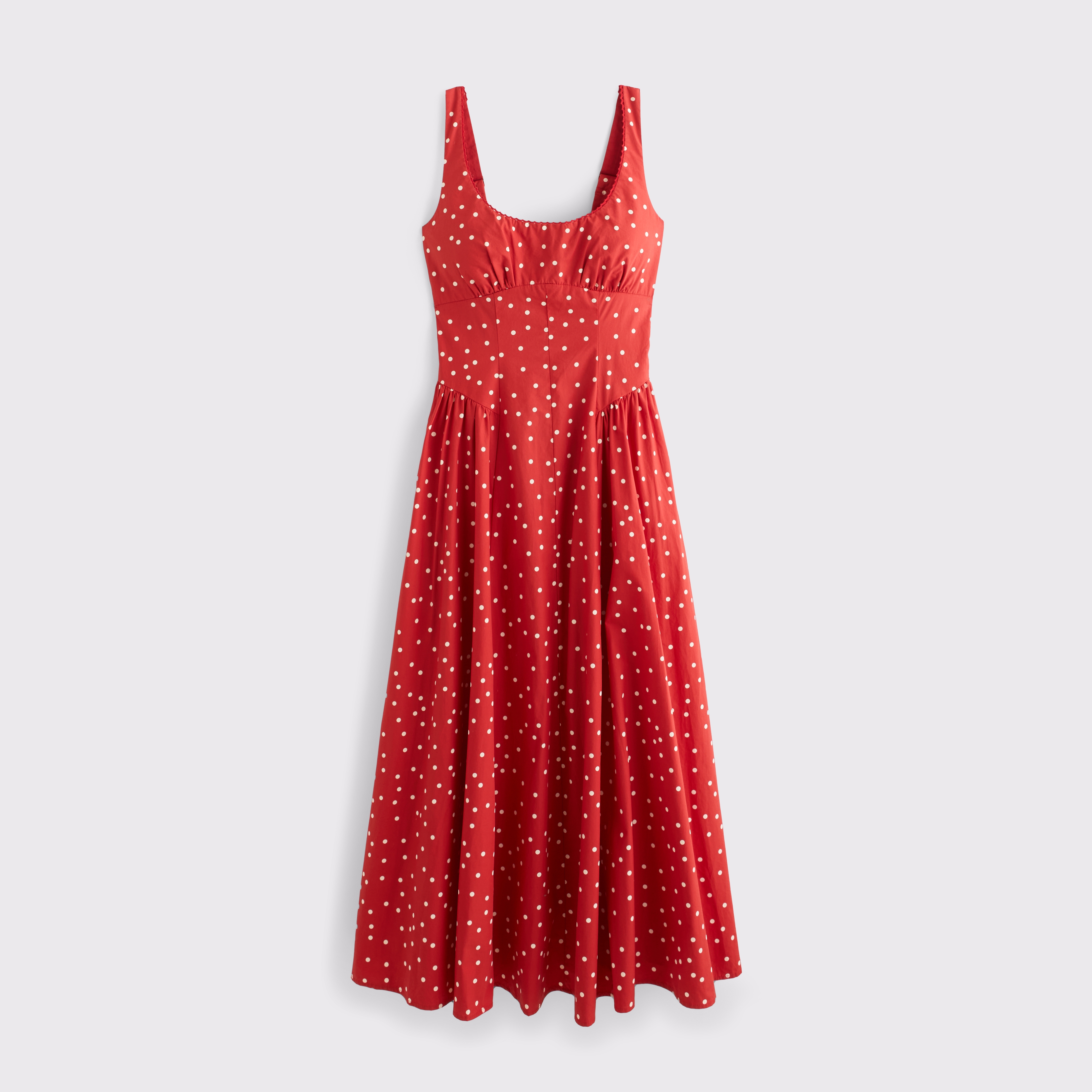 100% Cotton A&F Bra-Free Dylan Midi Dress