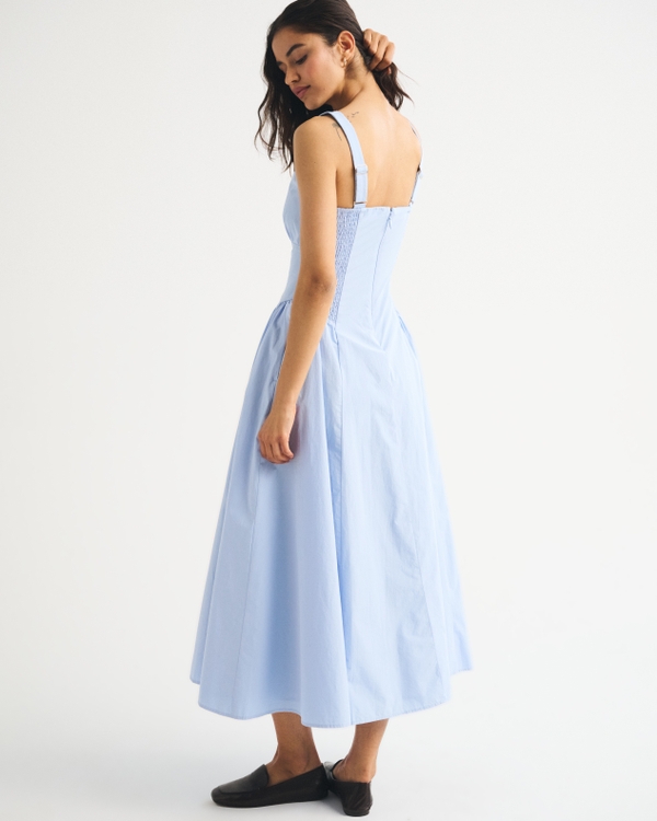 Women's 100% Cotton A&F Bra-Free Dylan Midi Dress | Women's