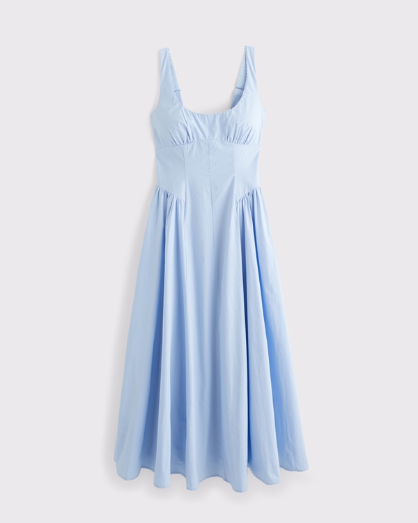 Women's 100% Cotton A&F Bra-Free Dylan Midi Dress | Women's
