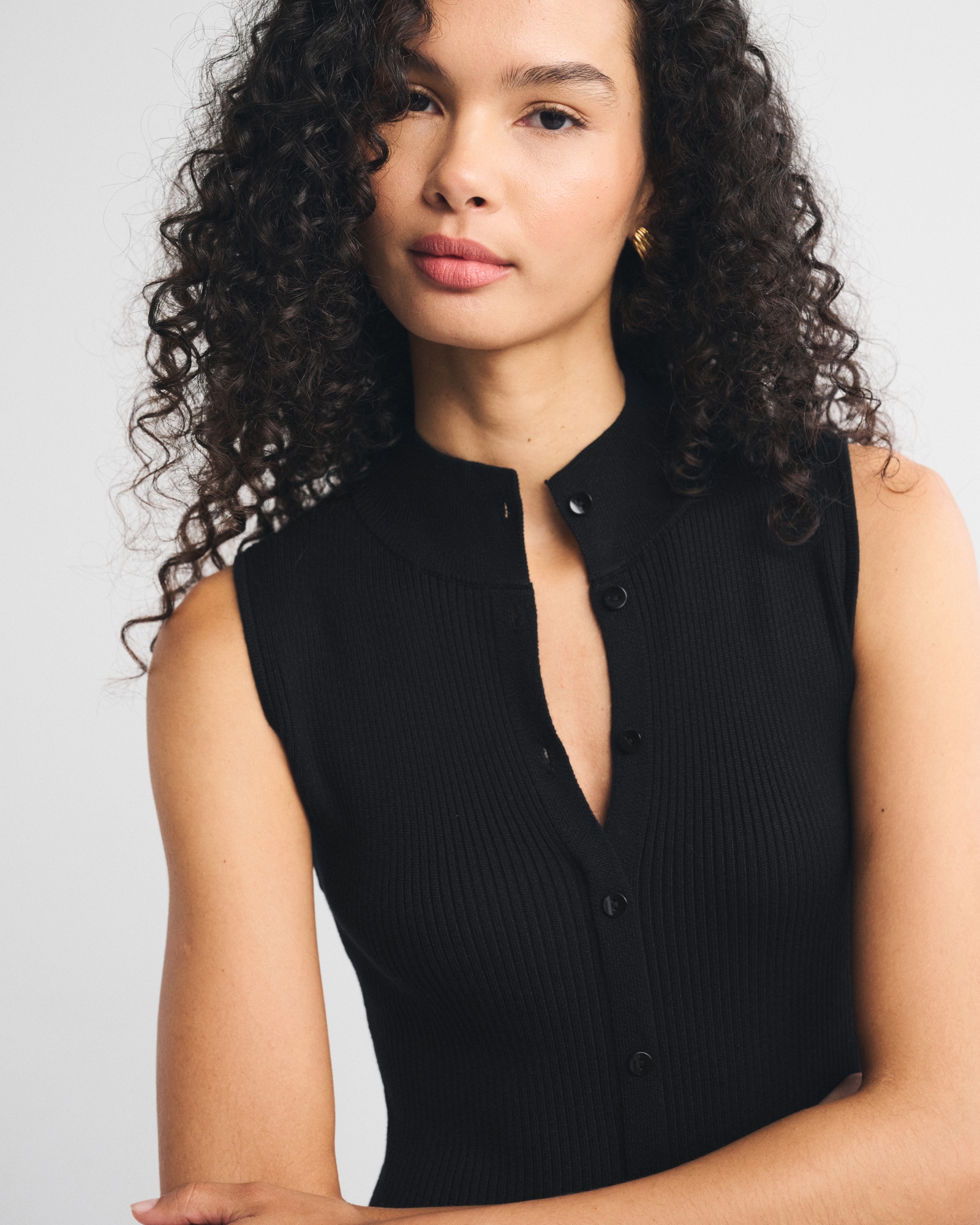 Button-Through Sweater Midi Dress thumbnail 2