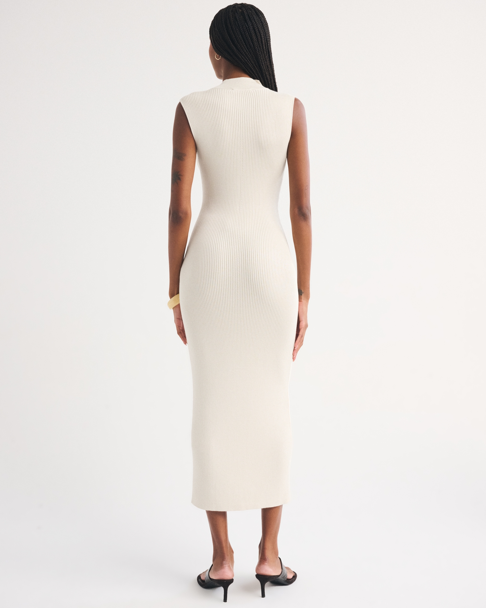 Mock Neck Midi Sweater Dress thumbnail 4