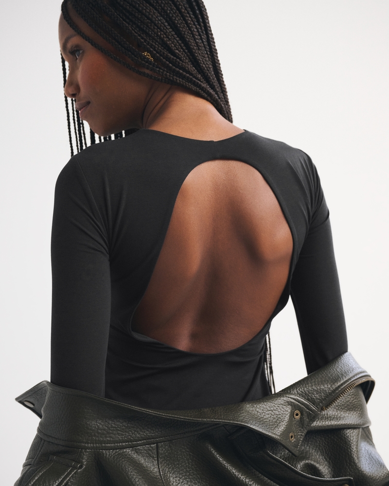 Bra-Free Open Back Mini Dress