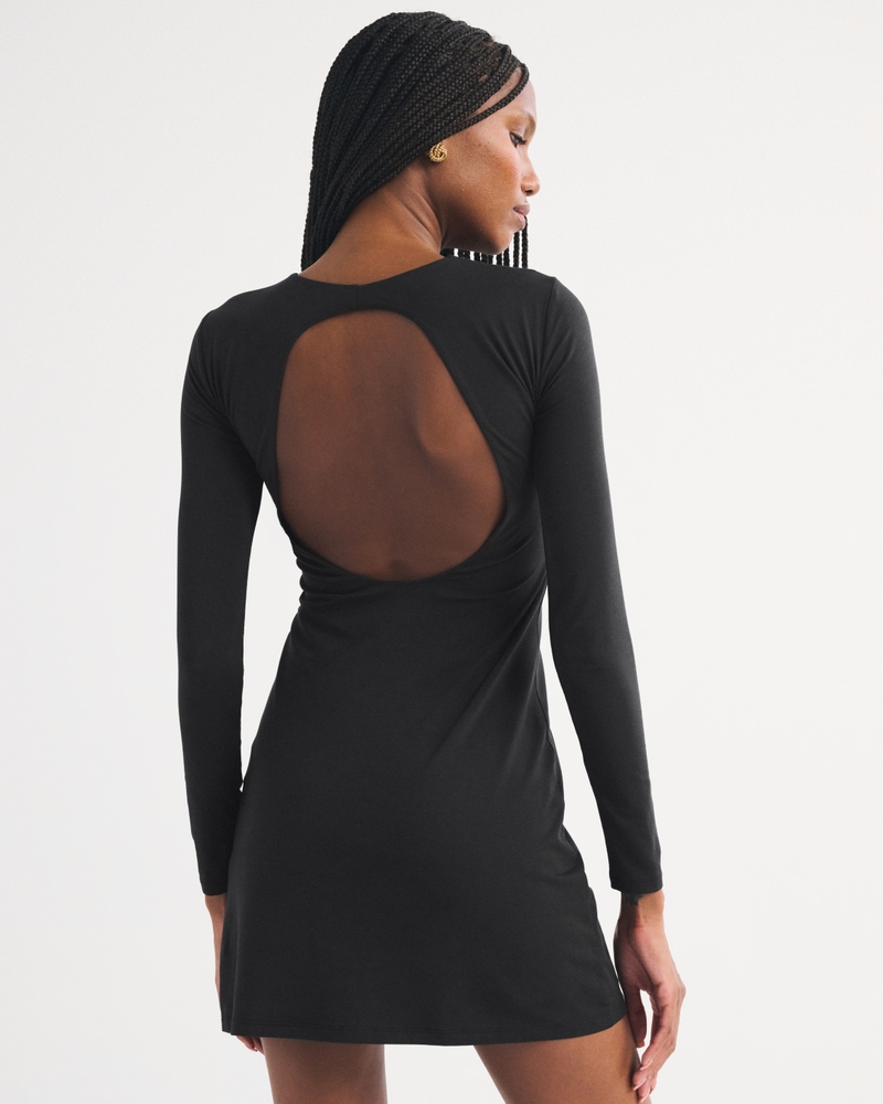 Bra-Free Open Back Mini Dress - thumbnail 6