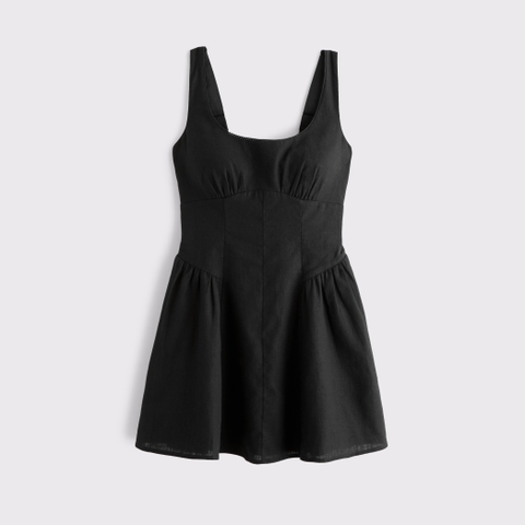 Женские платья Abercrombie & Fitch Linen-Blend A&F Dylan Bra-Free Mini Dress