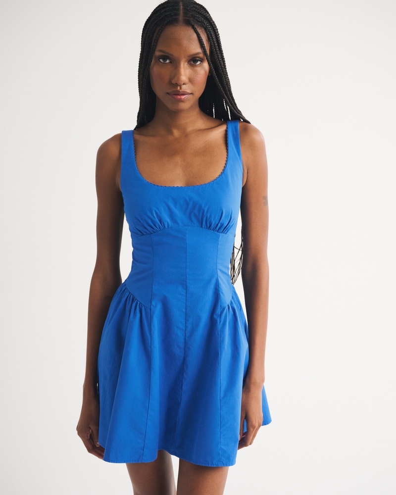 100% Cotton A&F Bra-Free Dylan Mini Dress