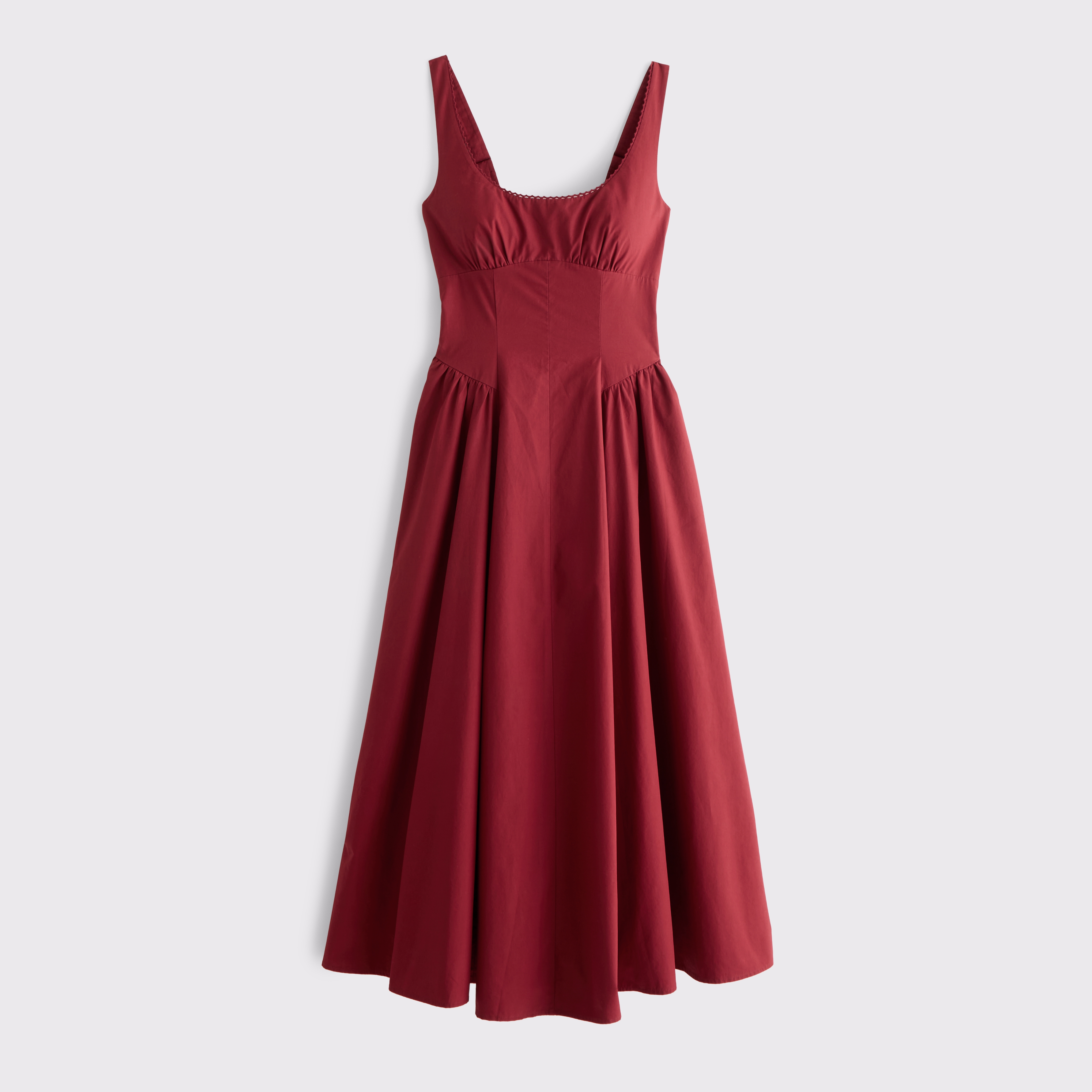 100% Cotton A&F Bra-Free Dylan Midi Dress